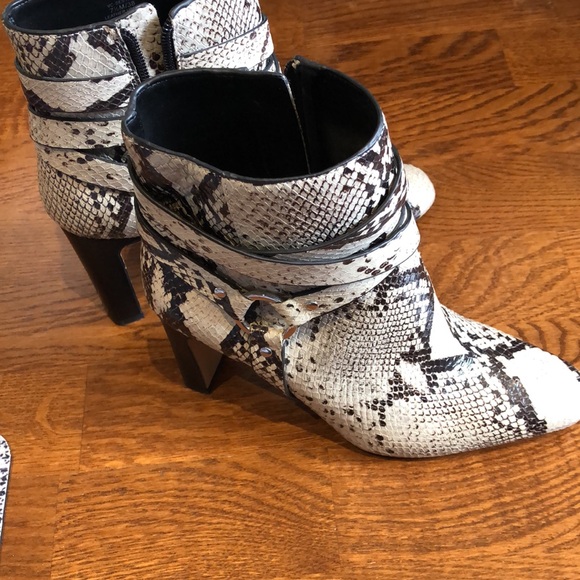 Vince Camuto Snake Heeled Boots - Picture 8 of 8